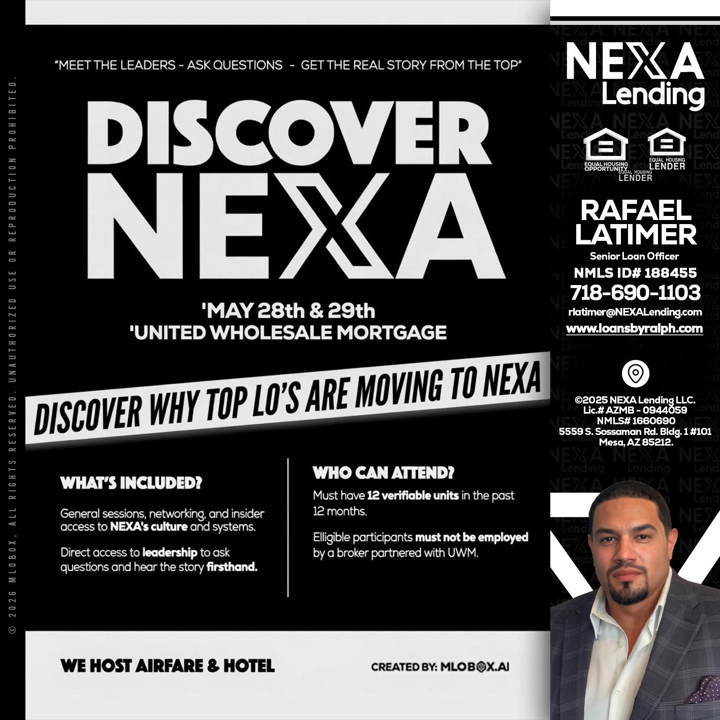 DISCOVER NEXA - Rafael Latimer -Senior Loan Officer