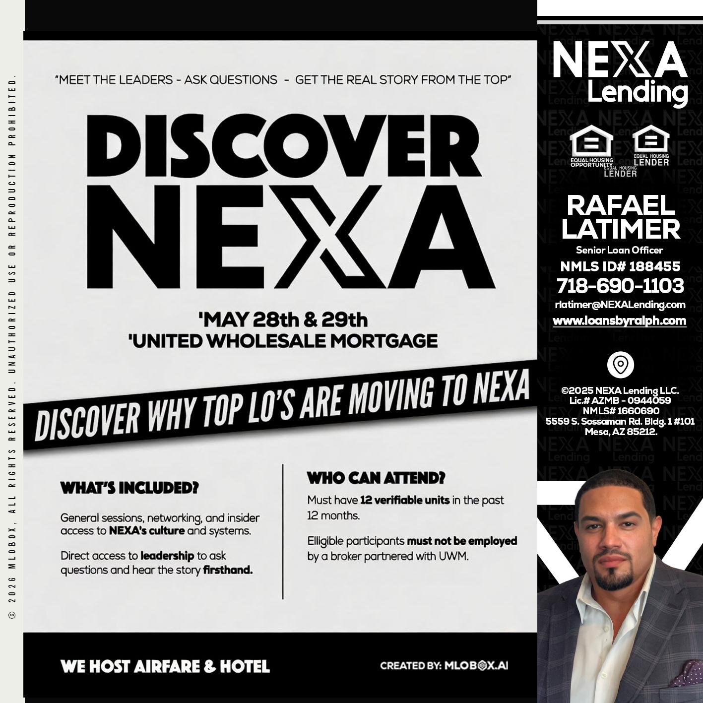 DISCOVER NEXA - Rafael Latimer -Senior Loan Officer
